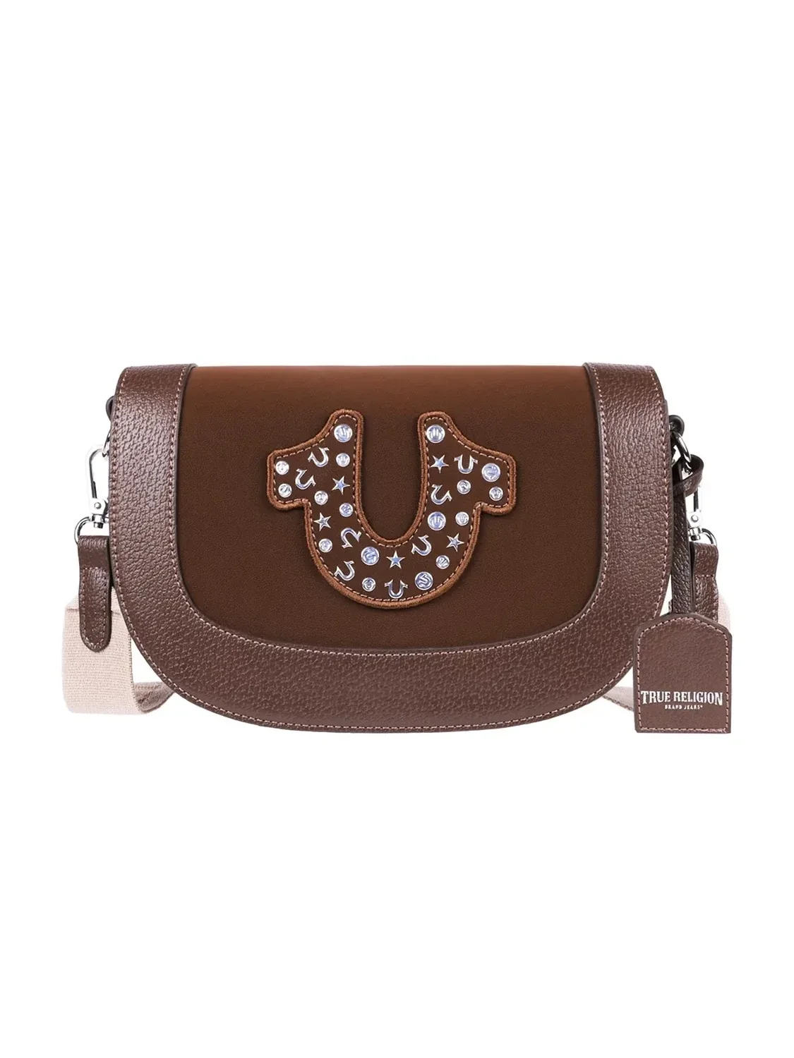 Bolso Bandolera con solapa y tachuelas