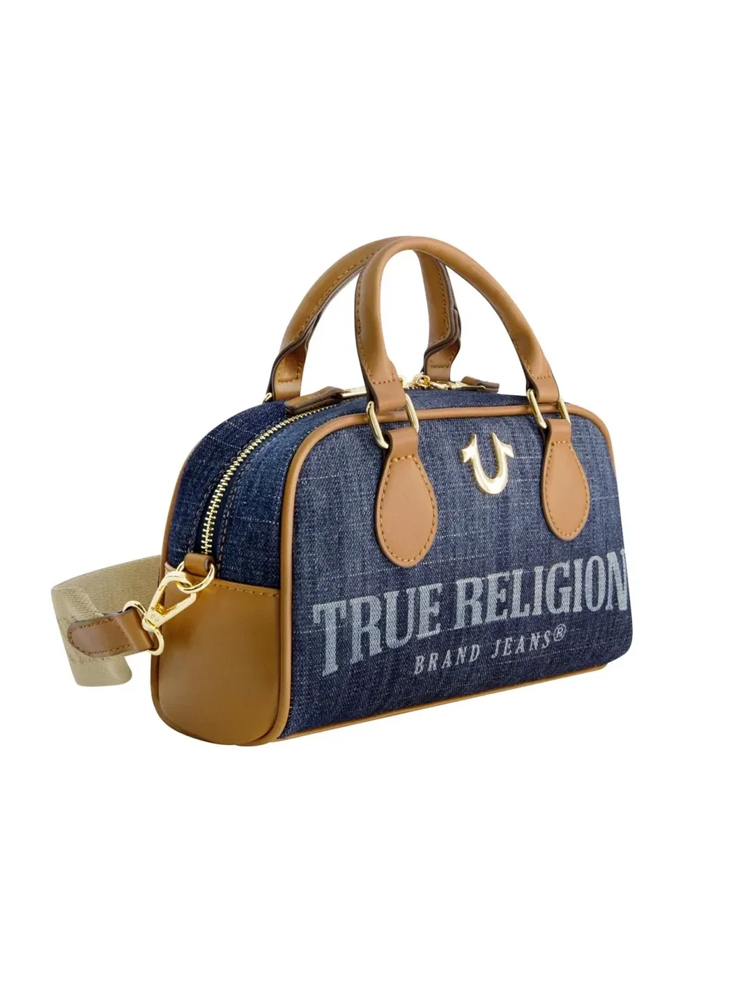 Mini Bolso Bandolera en denim con logo