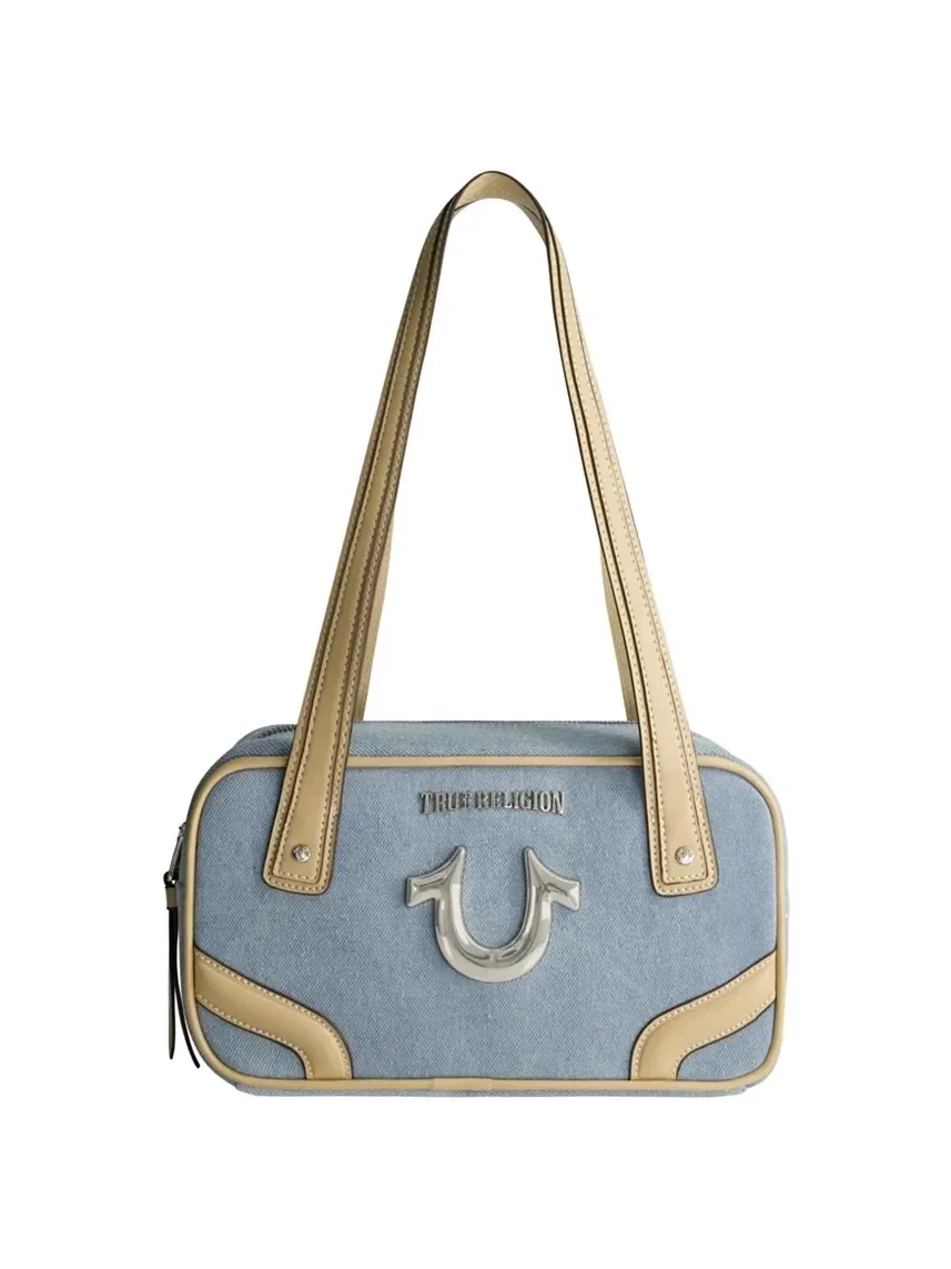Bolso de hombro pequeño en denim